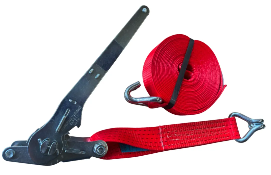 Langhebelzugratsche mit Spitzhaken 5to 8,00m ROT