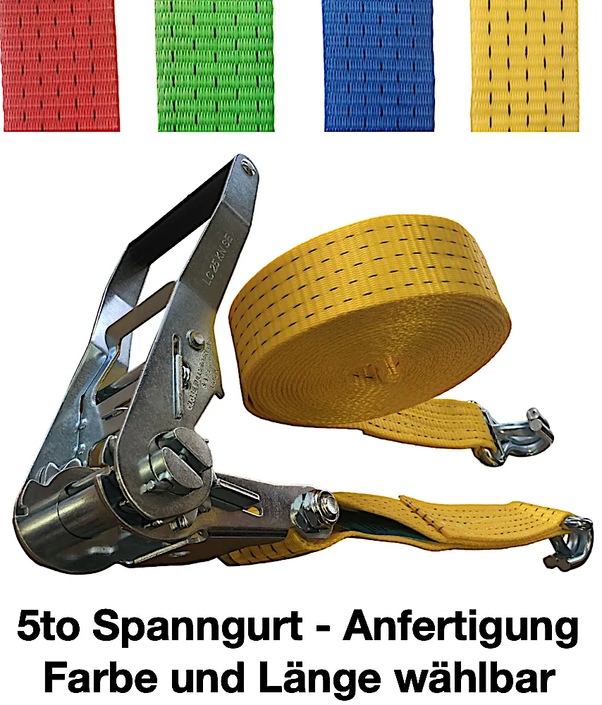 5to Spanngurt mit Spitzhaken  - Anfertigung 